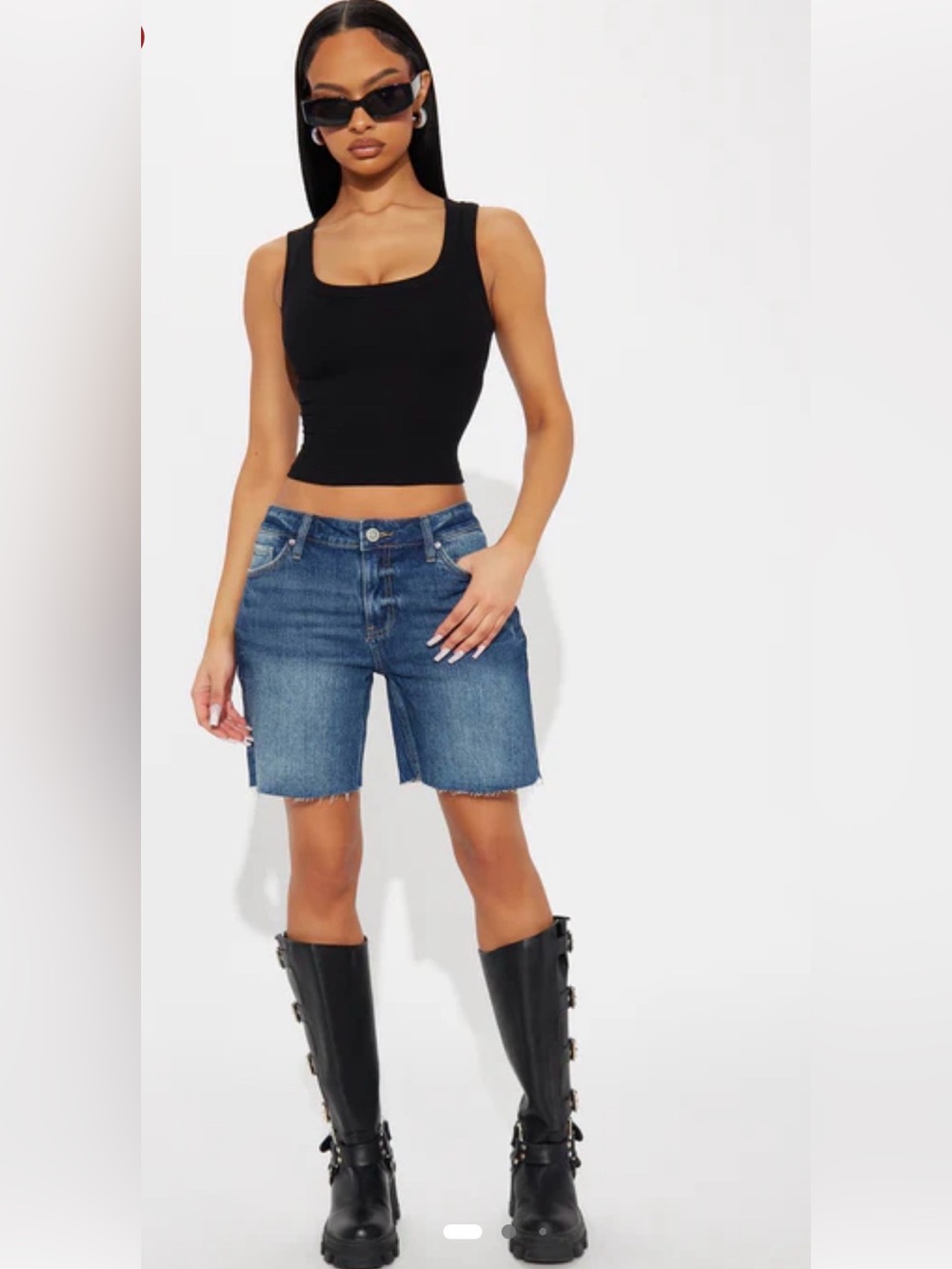 BDG Urban Outfitters High Rise Medium Wash Jean Short Size 26